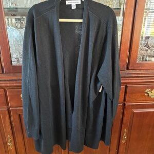 Black cardigan sweater